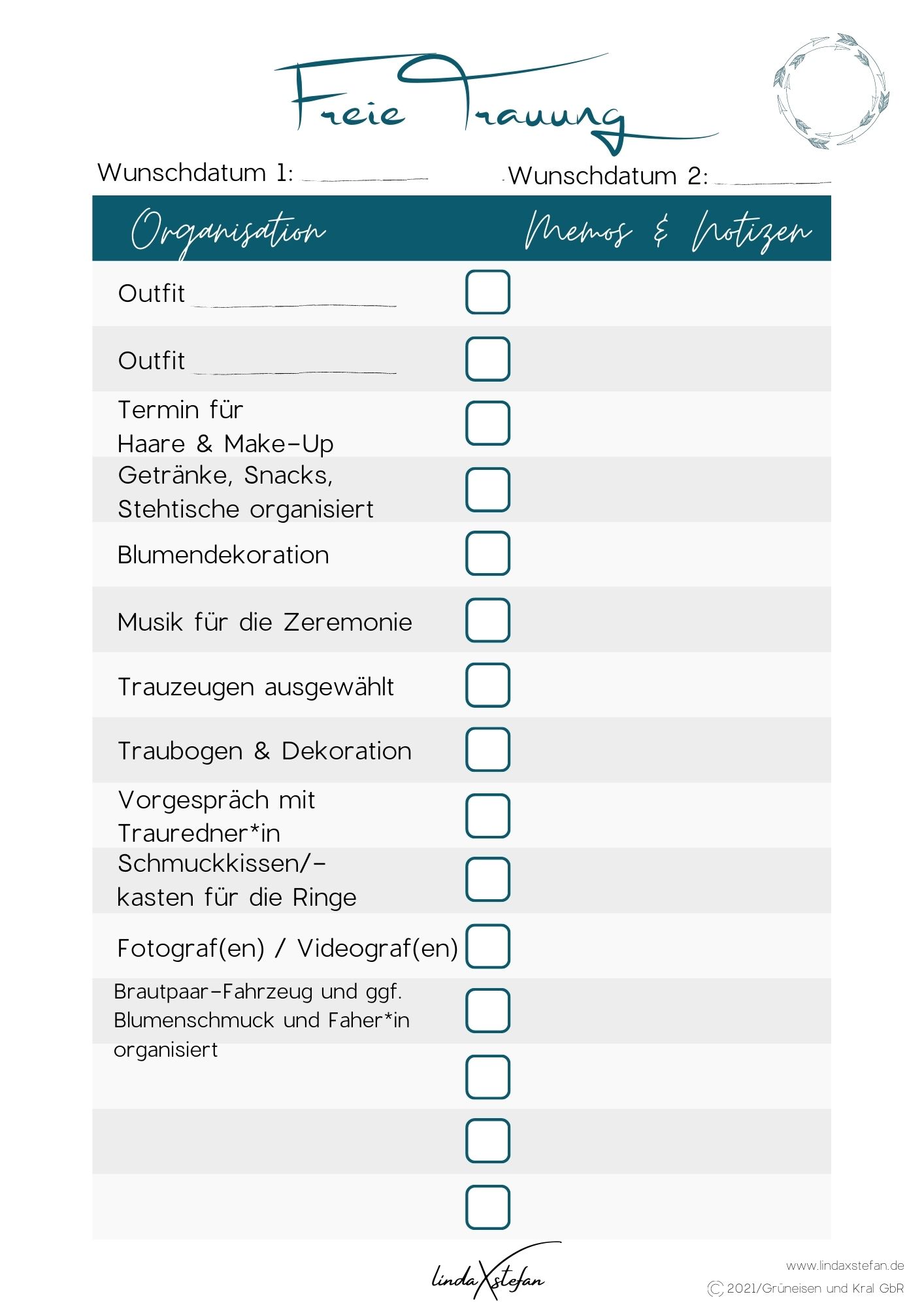 Hochzeitsplanung - Hilfreiche Tools und Methoden 18