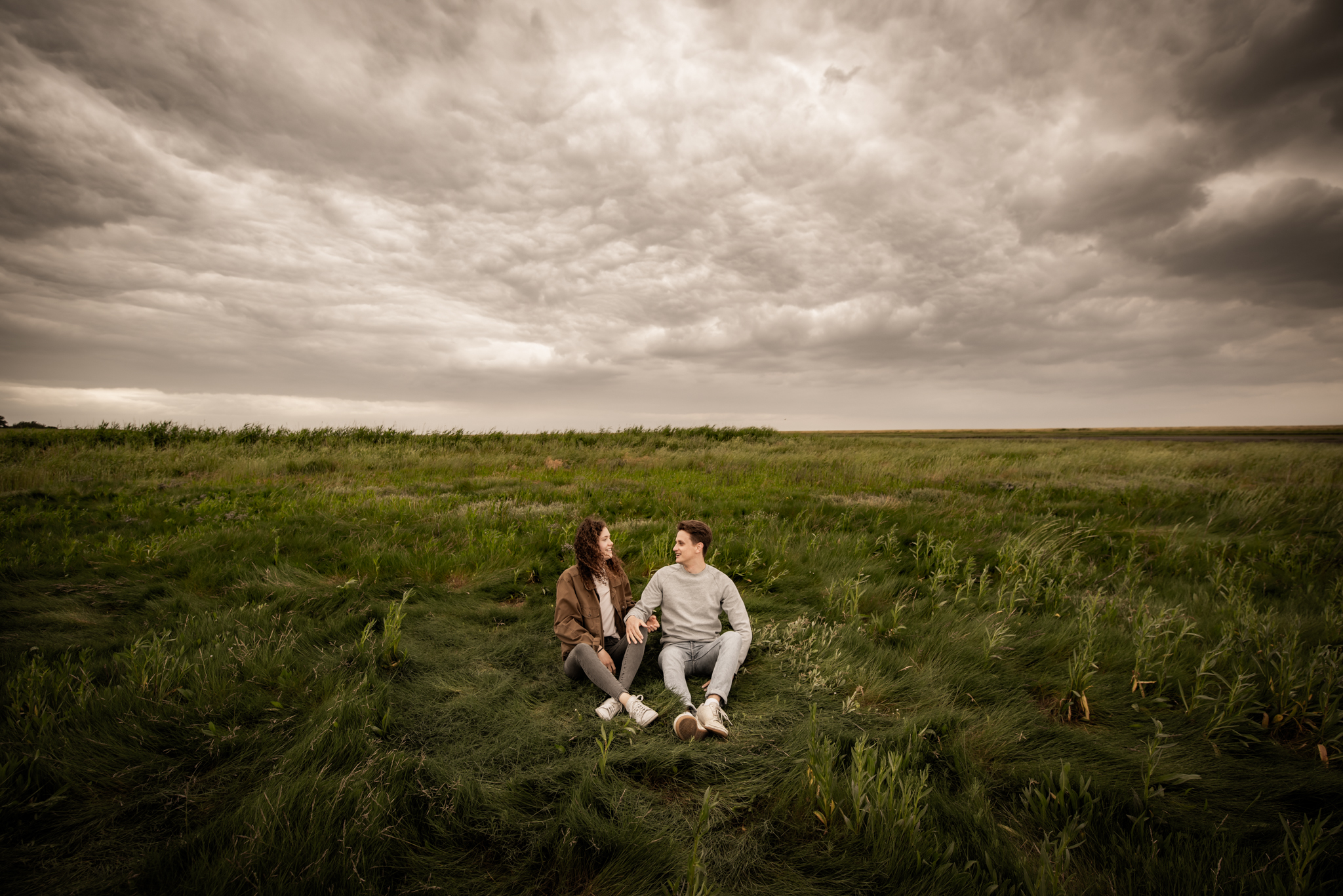 Inken und Bruno | Wind und Wolken am Langwarder Groden 1